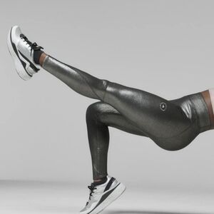 ADIDAS ESTELLA MCCARTNEY NEW Silver Fitness Leggings